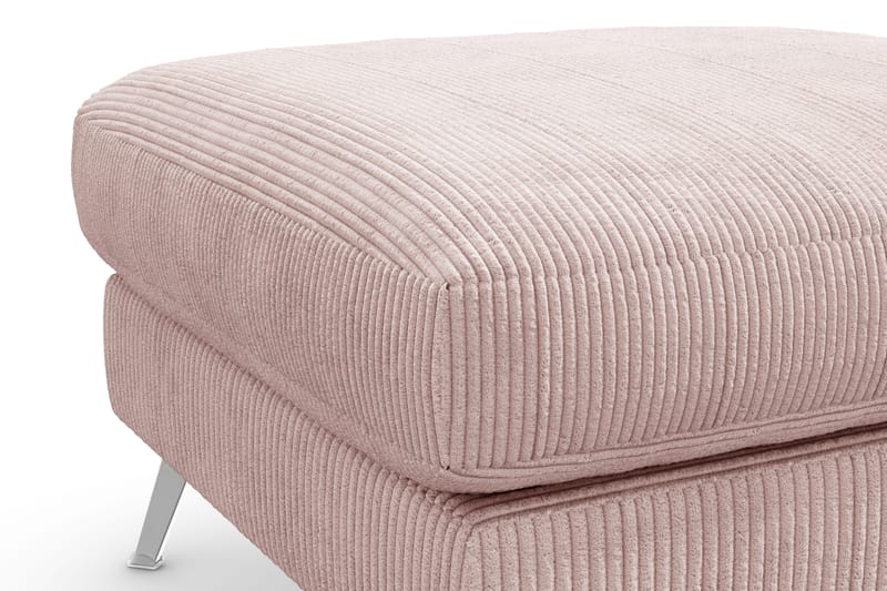 Ocean Lyx Fotskammel - Rosa/Krom - Møbler - Stoler & lenestoler - Krakk - Fotskammel