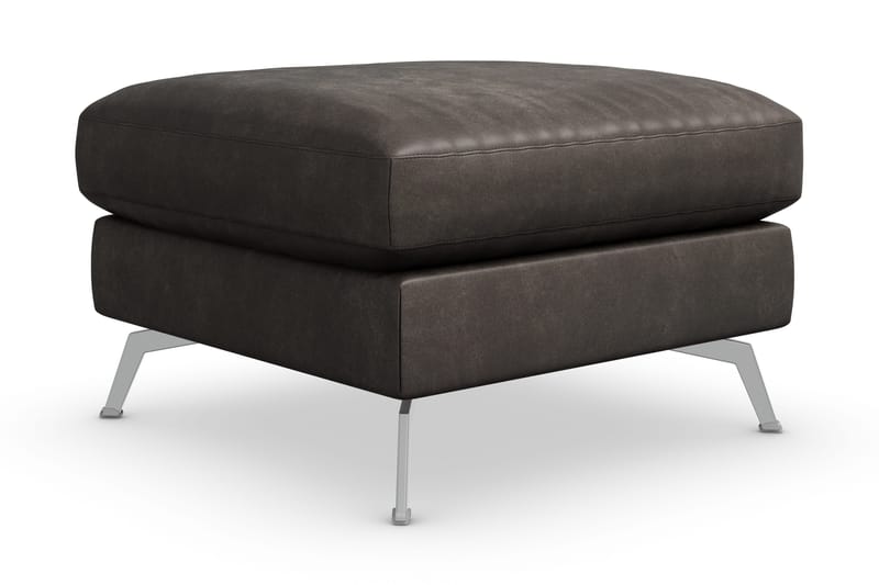 Ocean Lyx Fotskammel - Svart/Lær - Møbler - Stoler & lenestoler - Krakk - Fotskammel