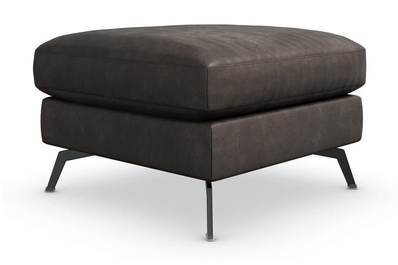 Ocean Lyx Fotskammel, Svart/Lær