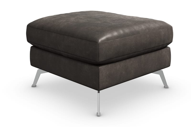 Ocean Lyx Fotskammel - Svart/Lær - Møbler - Stoler & lenestoler - Krakk - Fotskammel