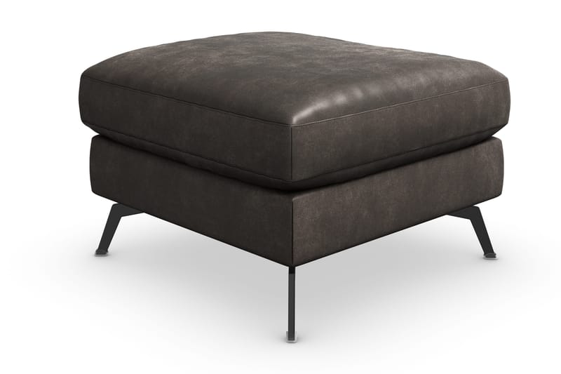 Ocean Lyx Fotskammel - Svart/Lær - Møbler - Stoler & lenestoler - Krakk - Fotskammel