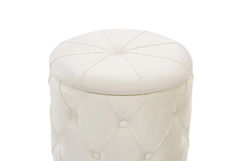 Olingskog Fotskammel med Oppbevaring 2-pk - Hvit - Møbler - Stoler & lenestoler - Krakk - Fotskammel - Fotskammel med oppbevaring