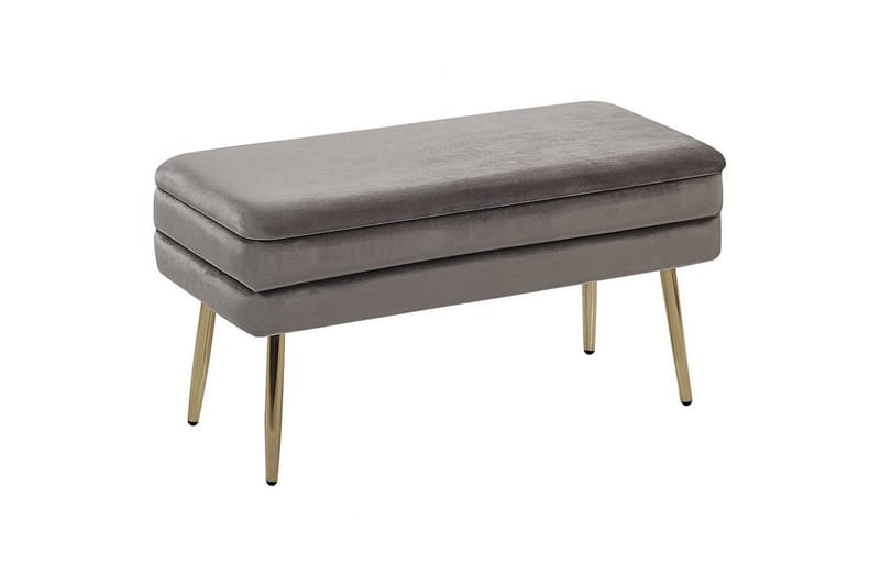 Oppbevaringsbenk Durham Grå, Grå