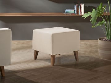 fotskammel OVIEDO Verita 03 - beige - Møbler - Stoler & lenestoler - Krakk - Fotskammel