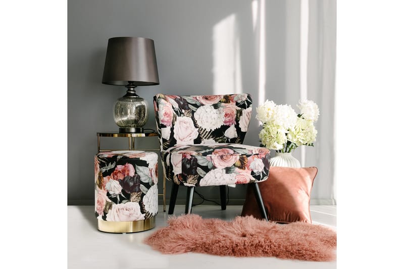 Puff La Perla - Blomstrete - Møbler - Stoler & lenestoler - Krakk - Fotskammel