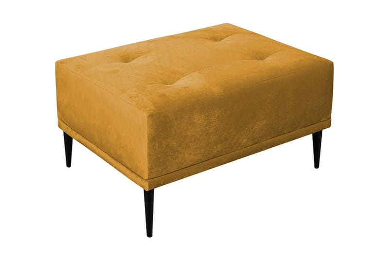 Rapale Fotskammel - Fløyel/Gul - Møbler - Stoler & lenestoler - Krakk - Fotskammel