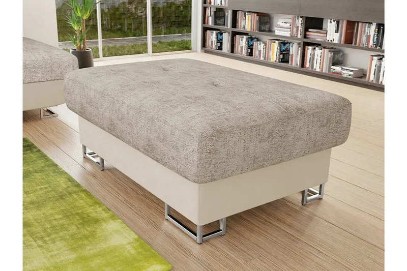 Reginia Fotpall 67 cm beige - Møbler - Stoler & lenestoler - Krakk - Fotskammel