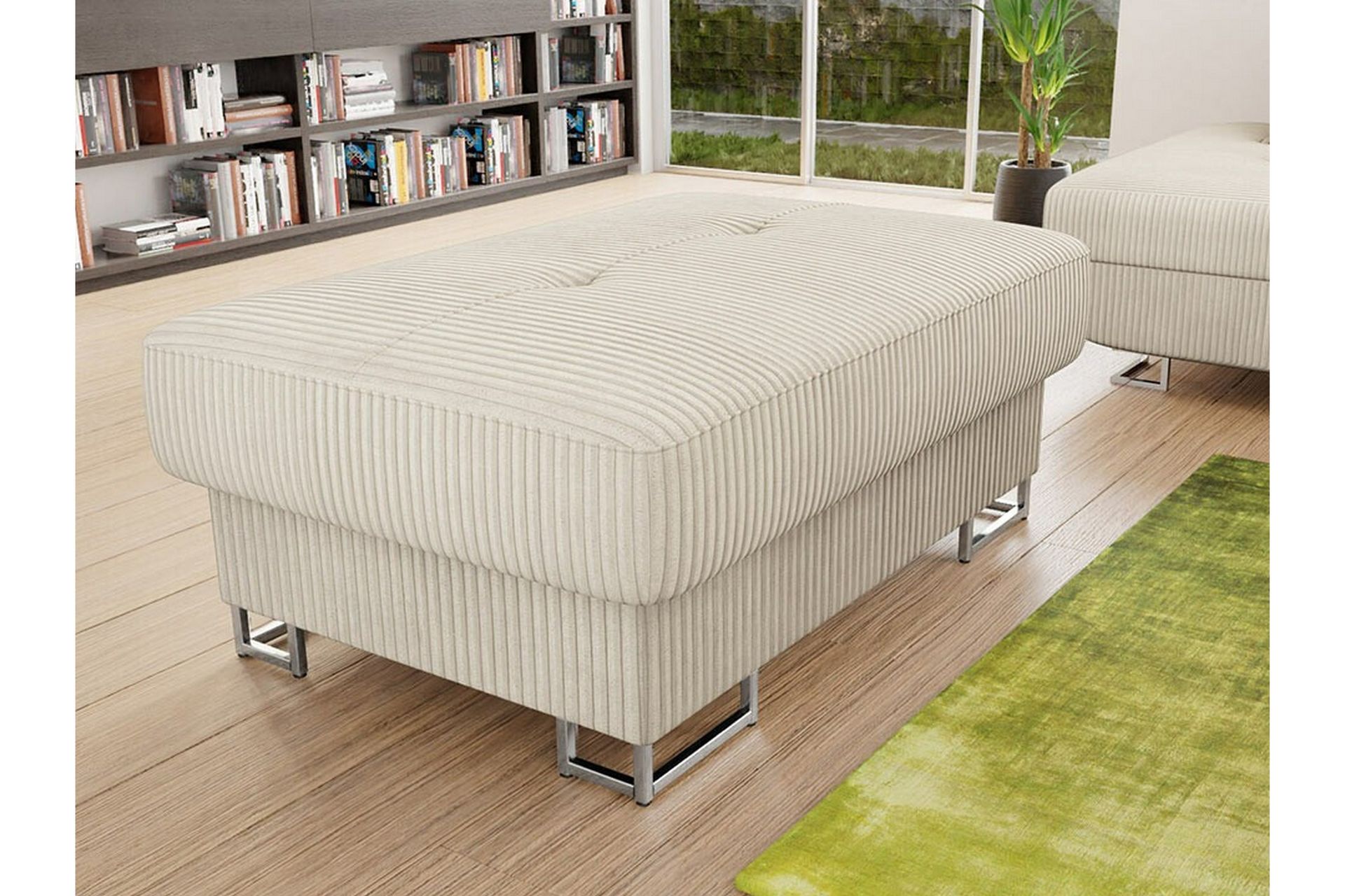 Reginia Fotpall 67 cm - Beige - Møbler - Stoler & lenestoler - Krakk - Fotskammel