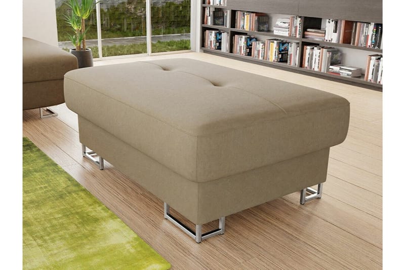 Reginia Fotpall 67 cm beige - Møbler - Stoler & lenestoler - Krakk - Fotskammel