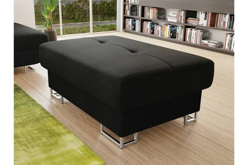 Reginia Fotpall 67 cm Black - Møbler - Stoler & lenestoler - Krakk - Fotskammel