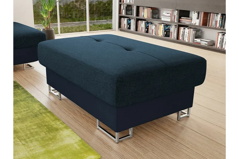 Reginia Fotpall 67 cm Dark blue - Møbler - Stoler & lenestoler - Krakk - Fotskammel