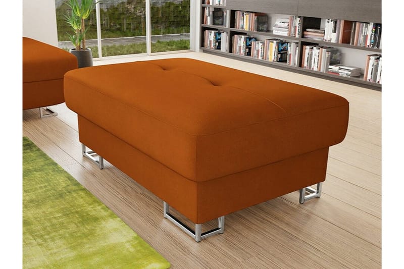 Reginia Fotpall 67 cm Dark Orange - Møbler - Stoler & lenestoler - Krakk - Fotskammel