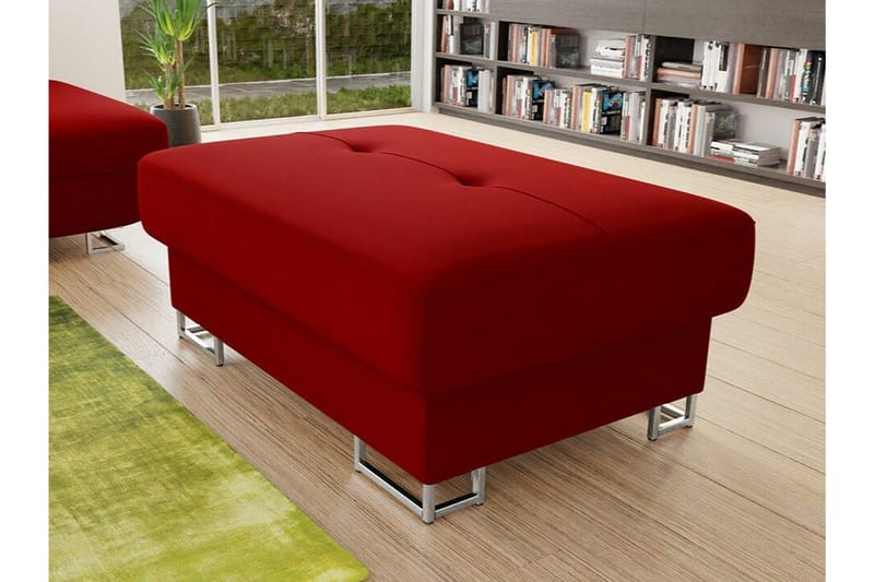 Reginia Fotpall 67 cm Dark red - Møbler - Stoler & lenestoler - Krakk - Fotskammel
