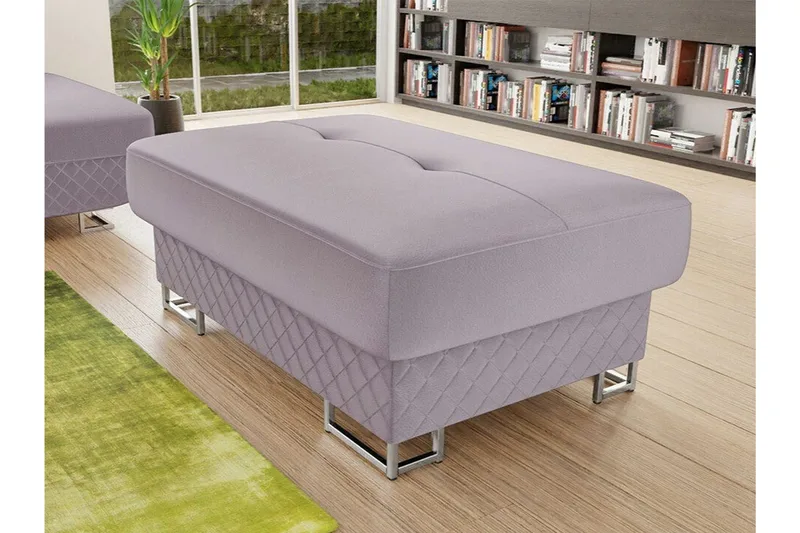 Reginia Fotpall 67 cm Light purple - Møbler - Stoler & lenestoler - Krakk - Fotskammel