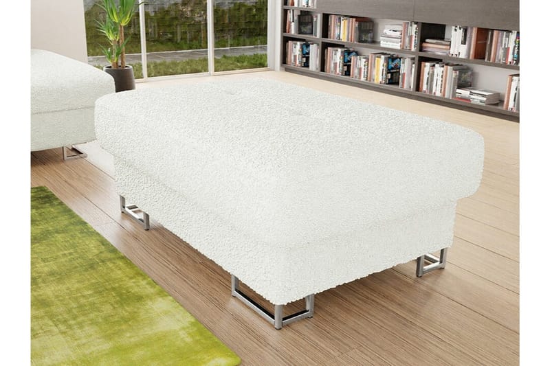 Reginia Fotpall 67 cm NO_BRAND White - Møbler - Stoler & lenestoler - Krakk - Fotskammel