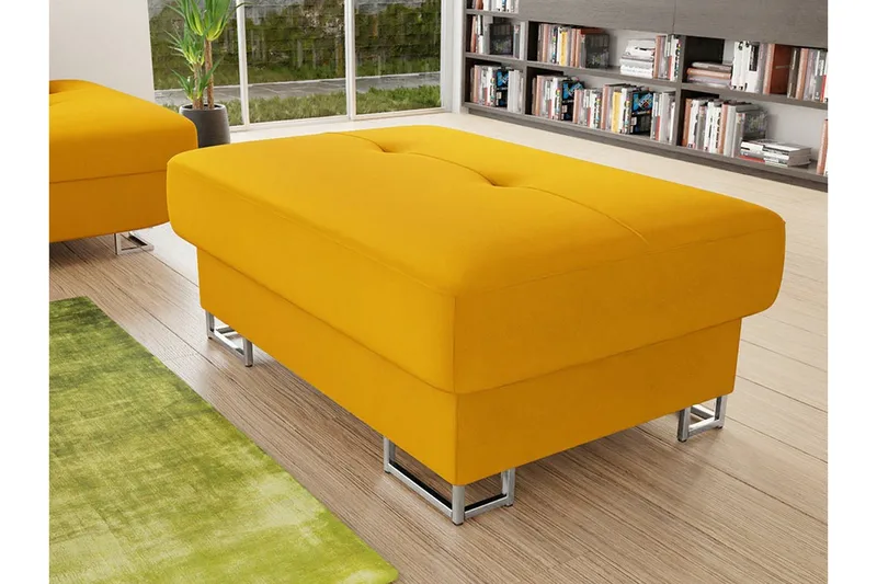 Reginia Fotpall 67 cm Yellow - Møbler - Stoler & lenestoler - Krakk - Fotskammel