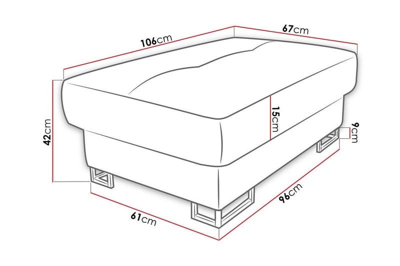 Reginia Fotpall 67 cm - Møbler - Stoler & lenestoler - Krakk - Fotskammel