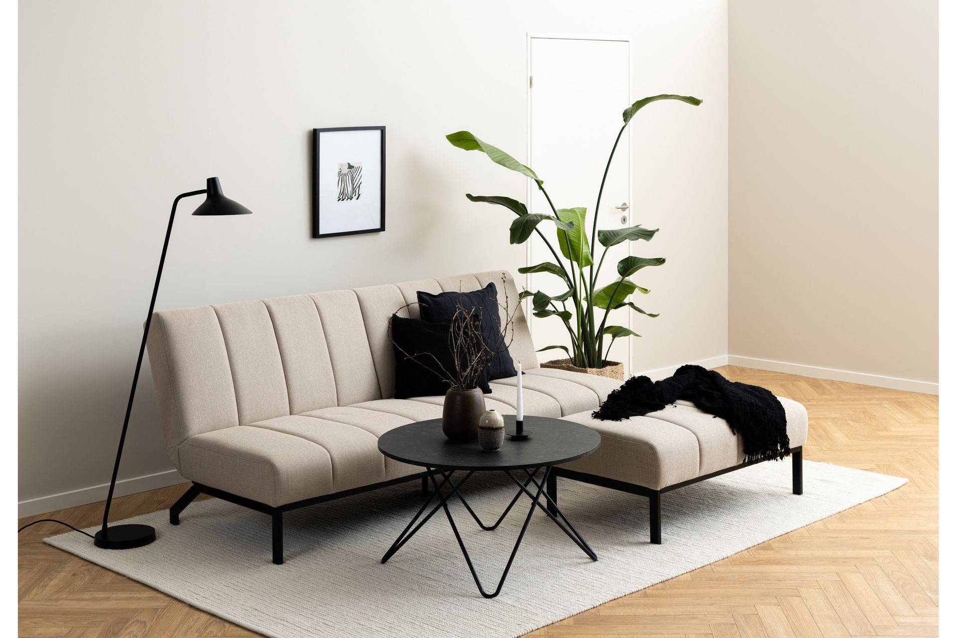 Sapita Fotpall 100 cm - Beige - Møbler - Stoler & lenestoler - Krakk - Fotskammel