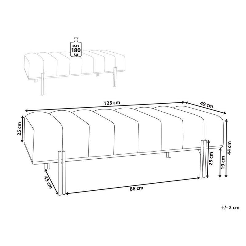 Sengebenk Carey - Møbler - Stoler & lenestoler - Benk - Entrebenk