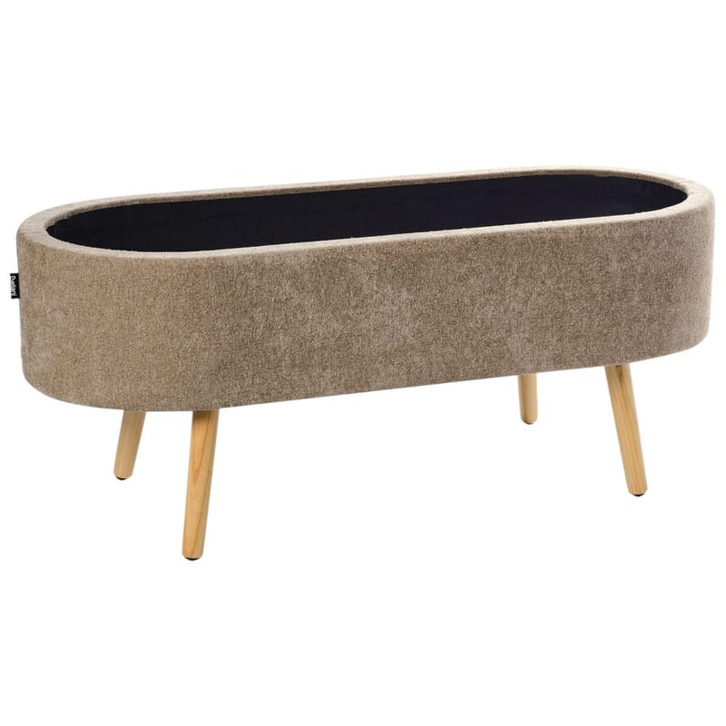 Sengebenk Oklahoma - Brun, lyst tre - Innredning - Håndtak & beslag - Møbelhengsler - Møbelben