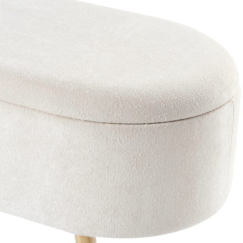 Sengebenk Oklahoma - Hvit, lyst tre - Innredning - Håndtak & beslag - Møbelhengsler - Møbelben