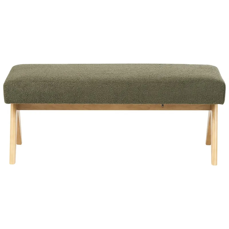 Sengebenk Tamre - Grønn, lyst tre - Møbler - Stoler & lenestoler - Krakk - Fotskammel - Sovbar fotskammel