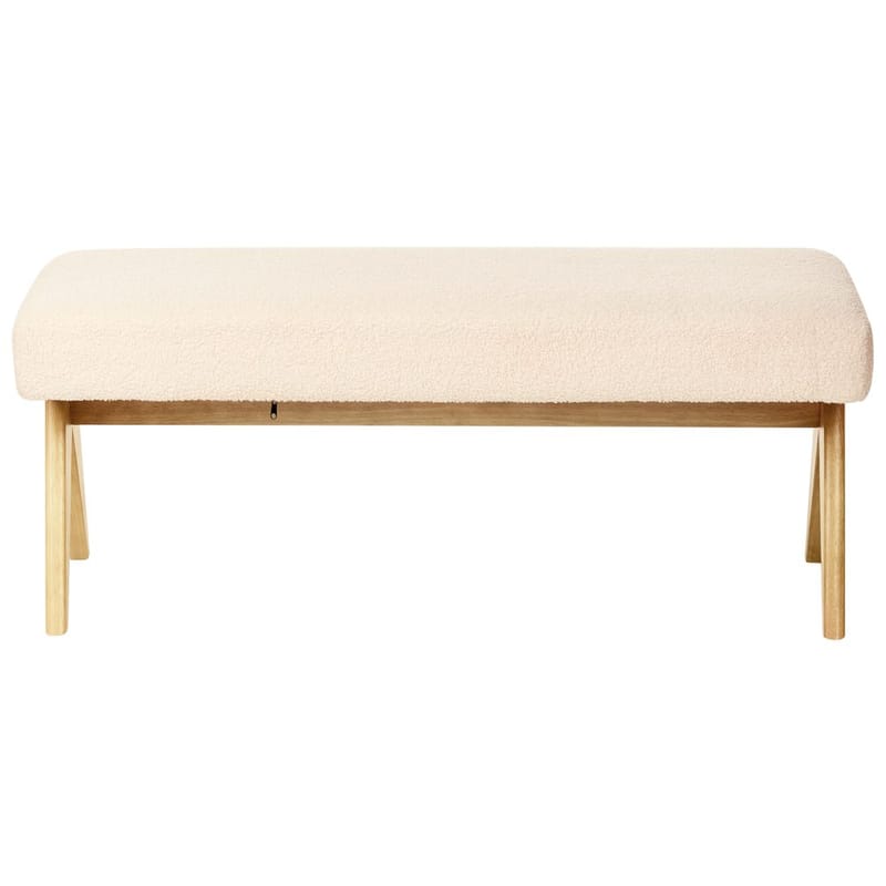 Sengebenk Tamre - Hvit, lyst tre - Møbler - Stoler & lenestoler - Krakk - Fotskammel - Sovbar fotskammel