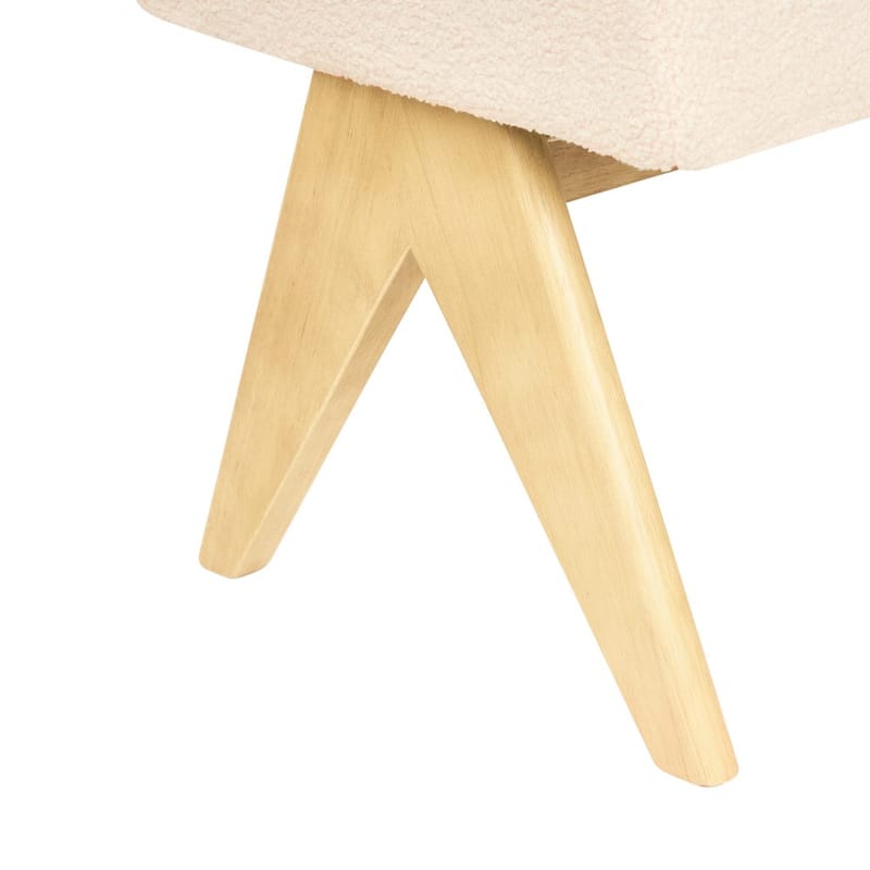 Sengebenk Tamre - Hvit, lyst tre - Møbler - Stoler & lenestoler - Krakk - Fotskammel - Sovbar fotskammel