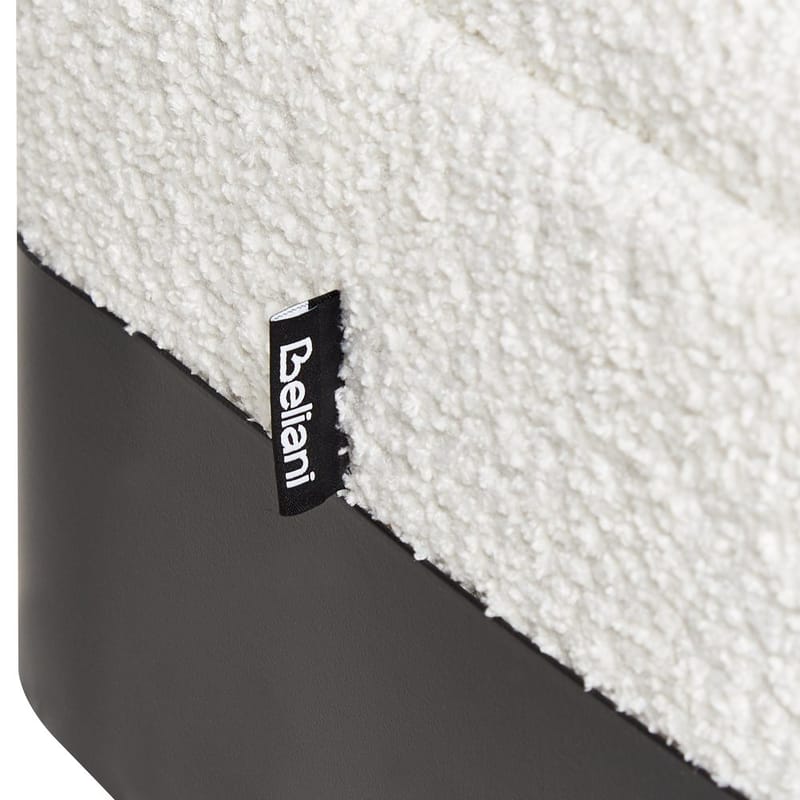 Sengebenk Warren - Hvit, Svart - Møbler - Stoler & lenestoler - Krakk - Fotskammel