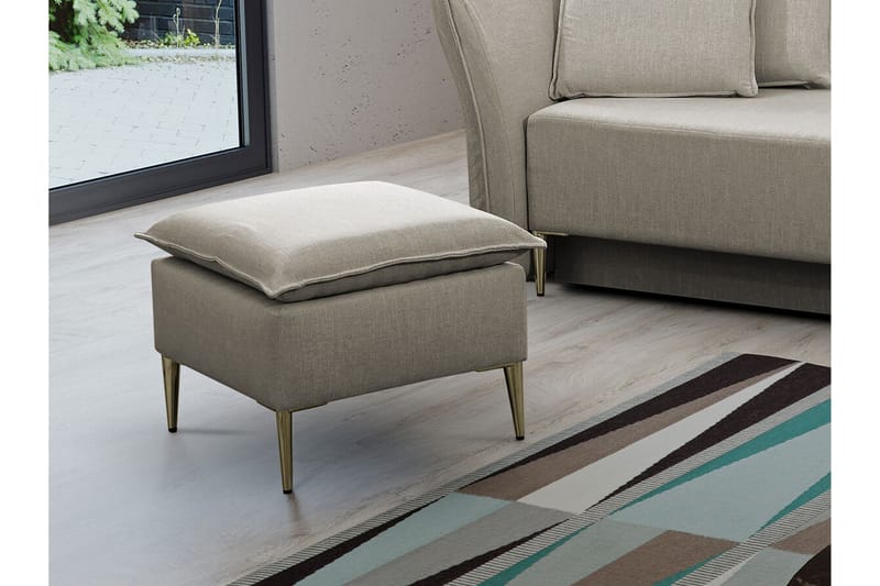 Staffin Fotpall 50 cm beige - Møbler - Stoler & lenestoler - Krakk - Fotskammel