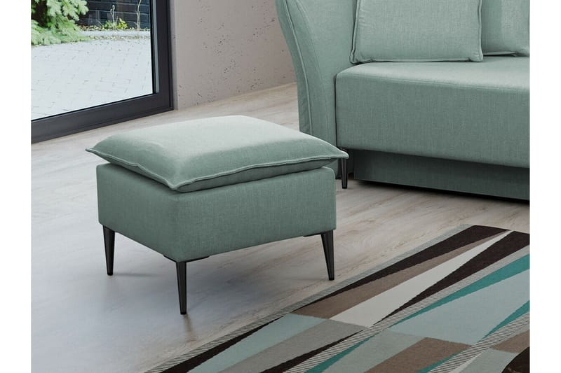 Staffin Fotpall 50 cm Light blue/Light grey - Møbler - Stoler & lenestoler - Krakk - Fotskammel