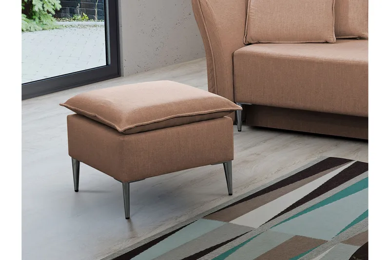 Staffin Fotpall 50 cm Light brown - Møbler - Stoler & lenestoler - Krakk - Fotskammel