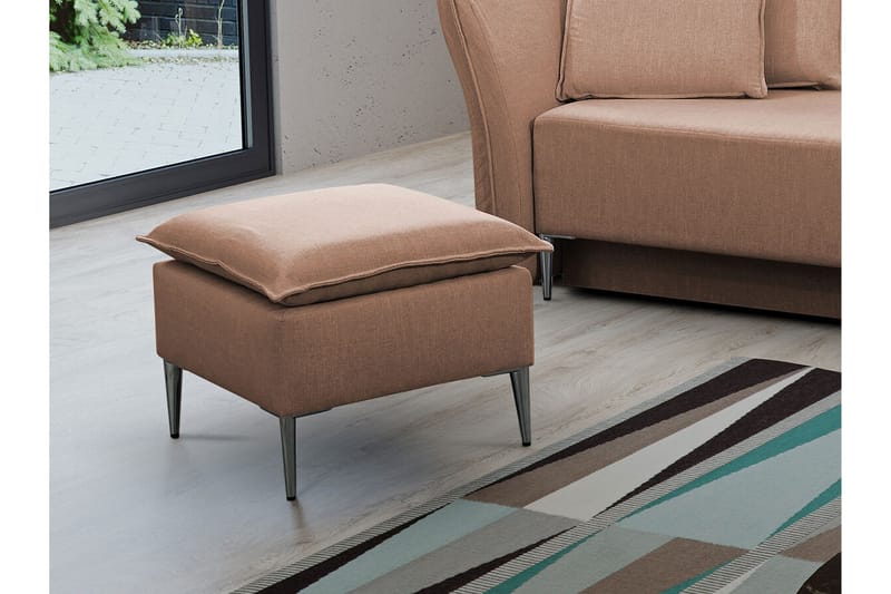 Staffin Fotpall 50 cm Light brown - Møbler - Stoler & lenestoler - Krakk - Fotskammel