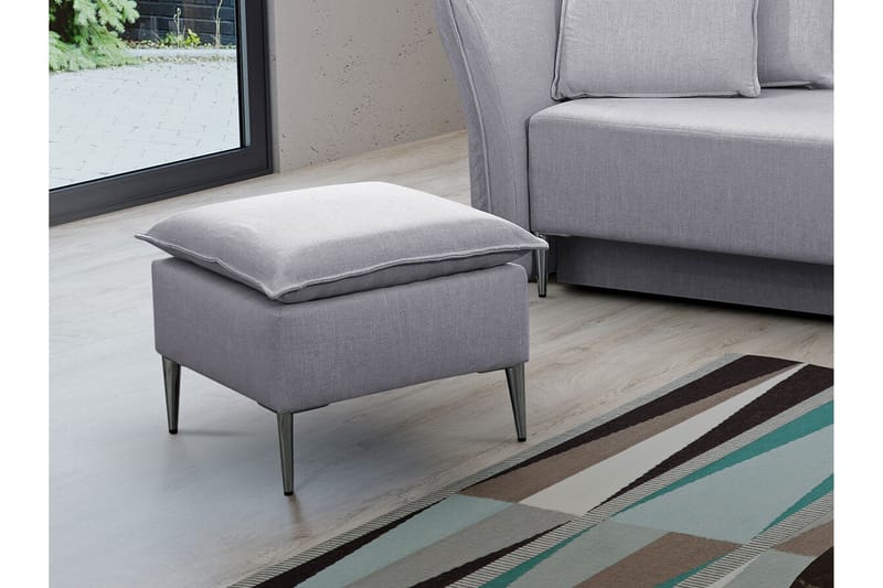 Staffin Fotpall 50 cm Light grey/Dark grey - Møbler - Stoler & lenestoler - Krakk - Fotskammel