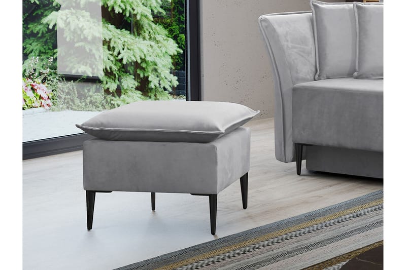 Staffin Fotpall 50 cm Ljusgrå - Møbler - Stoler & lenestoler - Krakk - Fotskammel