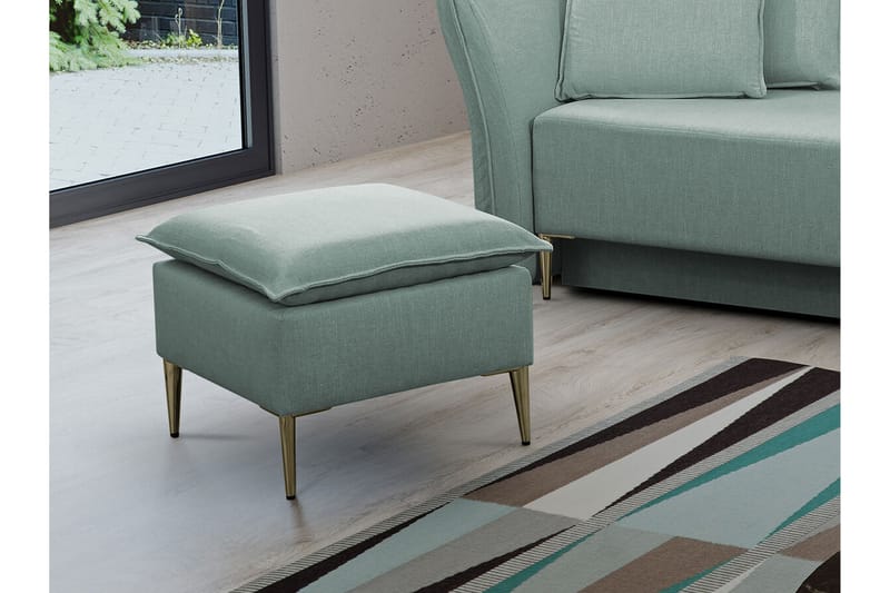 Staffin Fotpall 50 cm - Lysegrønn - Møbler - Stoler & lenestoler - Krakk - Fotskammel
