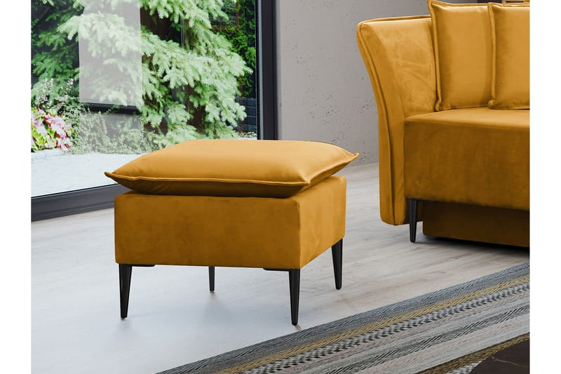 Staffin Fotpall 50 cm Yellow - Møbler - Stoler & lenestoler - Krakk - Fotskammel