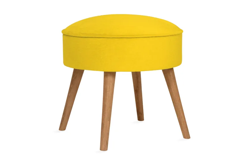 Stefanescu Fotskammel - Gul - Møbler - Stoler & lenestoler - Krakk - Fotskammel