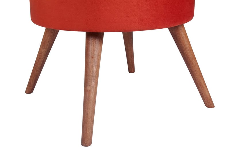 Stefanescu Fotskammel - Rød - Møbler - Stoler & lenestoler - Krakk - Fotskammel