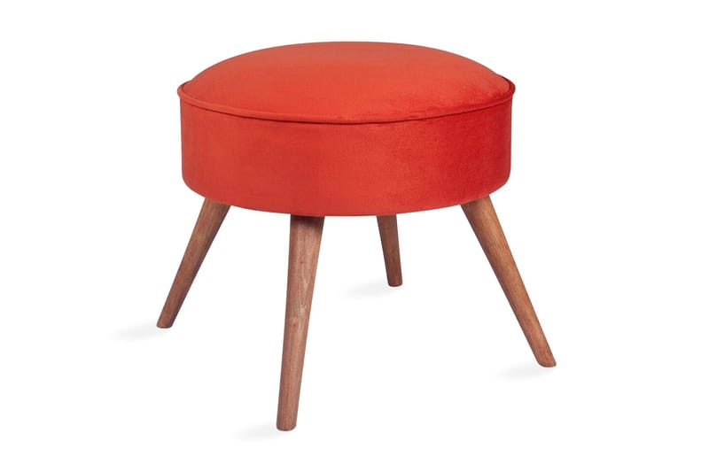 Stefanescu Fotskammel - Rød - Møbler - Stoler & lenestoler - Krakk - Fotskammel