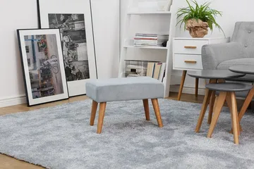 TAKOMA Fotskammel 30 x 50 cm - Grå - Møbler - Stoler & lenestoler - Krakk - Fotskammel