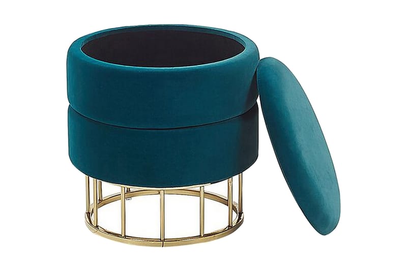 Tomakulla Fotskammel med Oppbevaring - Blå - Møbler - Stoler & lenestoler - Krakk - Fotskammel - Fotskammel med oppbevaring