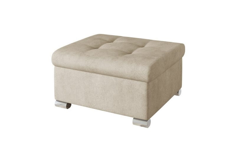 Trefor Fotpall 68 cm - Beige Krem - Møbler - Stoler & lenestoler - Krakk - Fotskammel