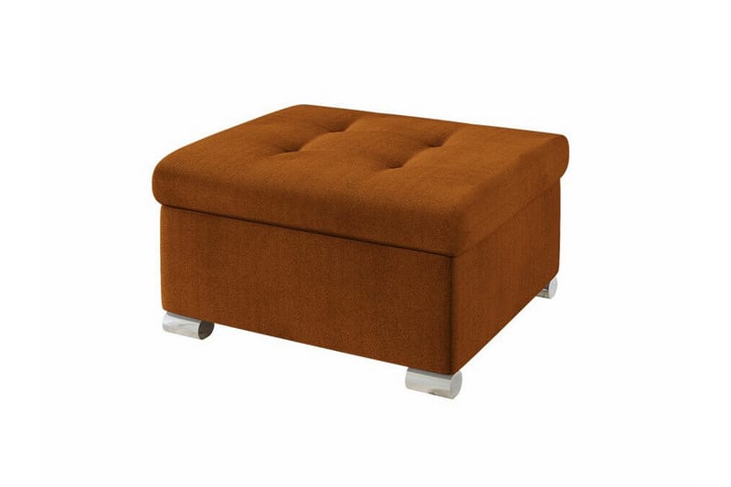 Trefor Fotpall 68 cm - Brun/Oransje - Møbler - Stoler & lenestoler - Krakk - Fotskammel