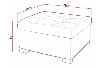 Trefor Fotpall 68 cm - Grøn - Møbler - Stoler & lenestoler - Krakk - Fotskammel