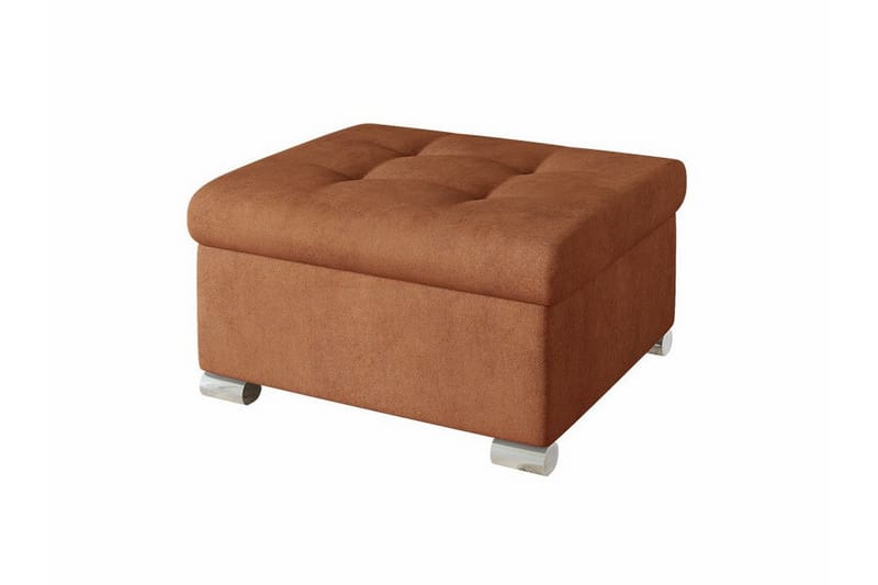 Trefor Fotpall 68 cm - Lys Oransje - Møbler - Stoler & lenestoler - Krakk - Fotskammel
