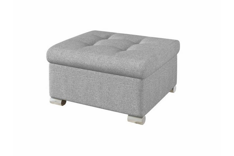 Trefor Fotpall 68 cm - Lysegrå - Møbler - Stoler & lenestoler - Krakk - Fotskammel