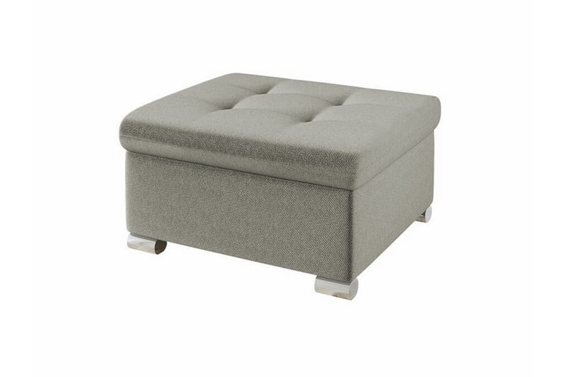 Trefor Fotpall 68 cm - Lysegrå/Mørkegrå - Møbler - Stoler & lenestoler - Krakk - Fotskammel