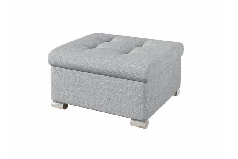 Trefor Fotpall 68 cm - Lysegrå/Mørkegrå - Møbler - Stoler & lenestoler - Krakk - Fotskammel