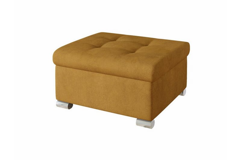 Trefor Fotpall 68 cm - Mørkegul - Møbler - Stoler & lenestoler - Krakk - Fotskammel